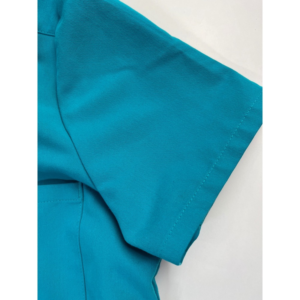 FIGS Catarina One-Pocket Scrub Top Women XS Teal V-Neck Short Sleeve Technical - Picture 7 of 7